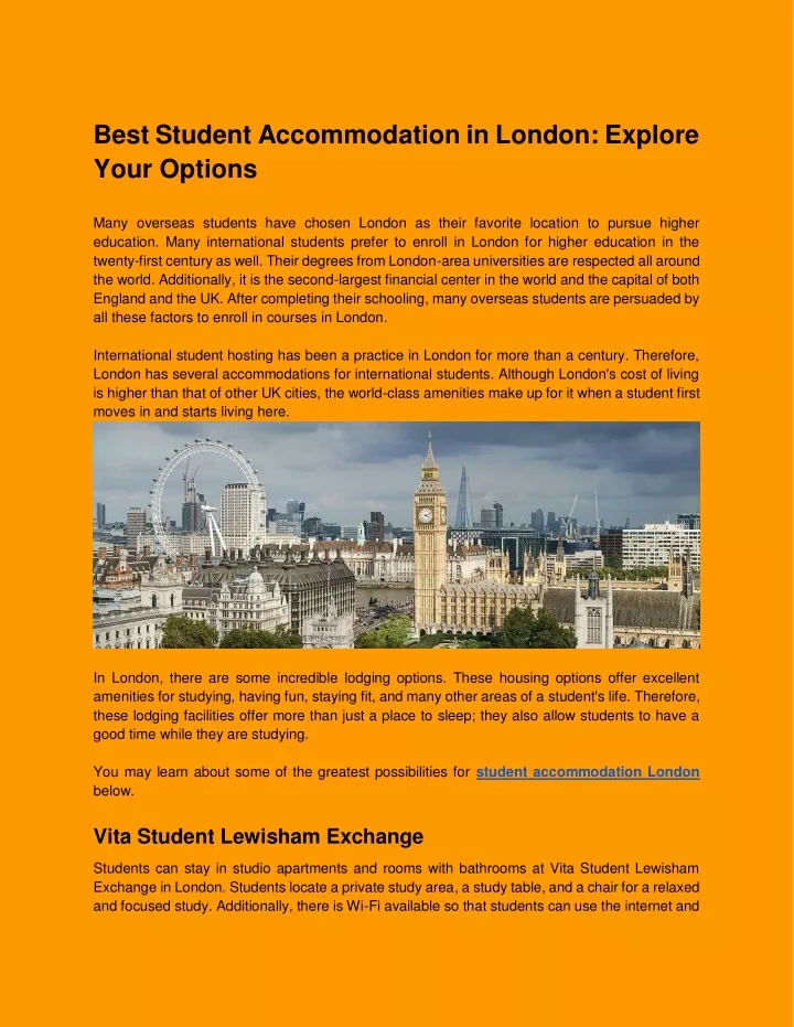 best student accommodation in london explore your
