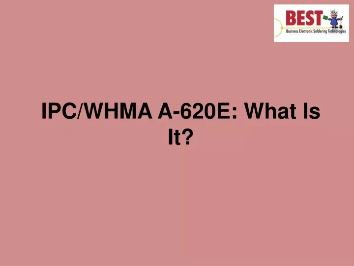 ipc whma a 620e what is it