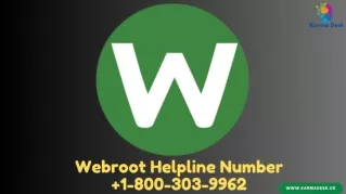 Webroot Helpline Number  1-800-303-9962