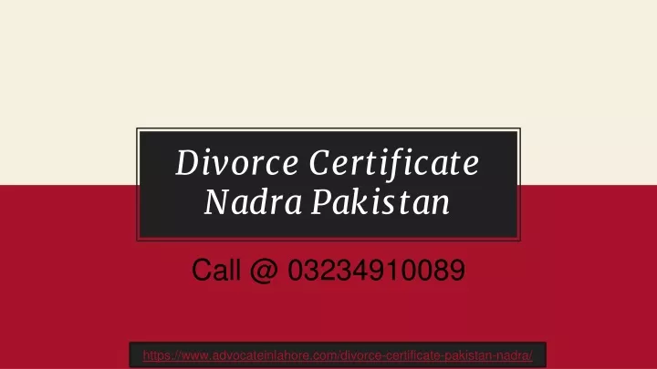 divorce certificate nadra pakistan