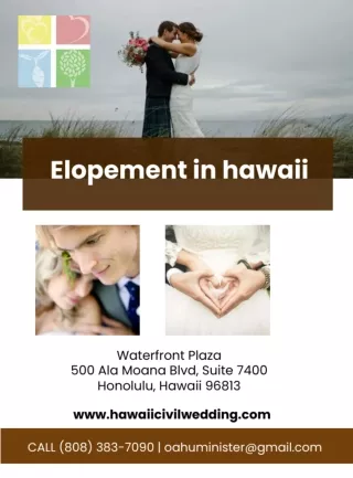 Elopement in Hawaii