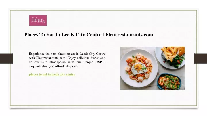 places to eat in leeds city centre