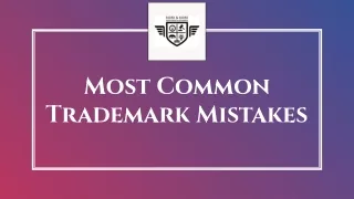 Most Common Trademark Mistakes