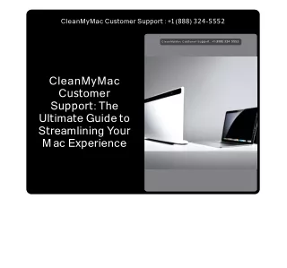 1(888) 324-5552 CleanMyMac Tech Support