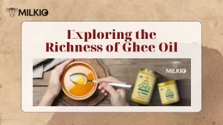 What is ghee oil