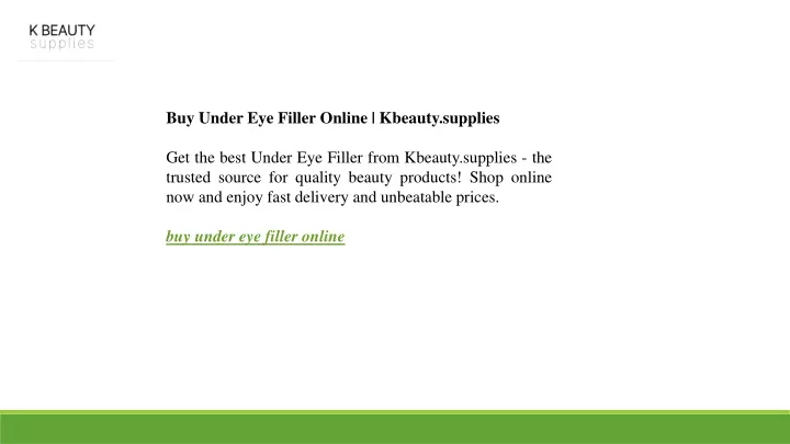 buy under eye filler online kbeauty supplies