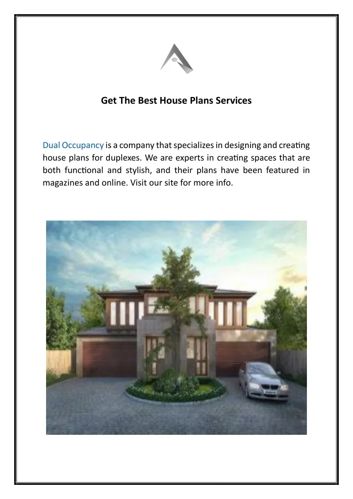 get the best house plans services