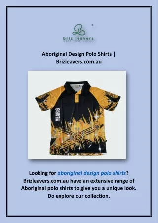 Aboriginal Design Polo Shirts | Brizleavers.com.au