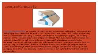 corrugated cardboard box
