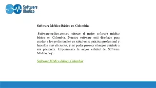 Software Médico Básico en Colombia
