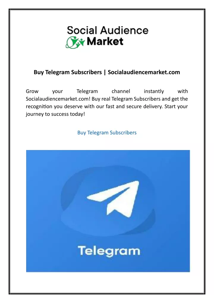 buy telegram subscribers socialaudiencemarket com