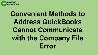 convenient methods to address quickbooks cannot