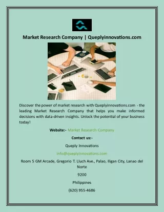 Market Research Company  Queplyinnovations