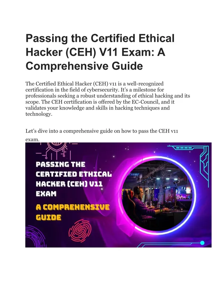 passing the certified ethical hacker ceh v11 exam