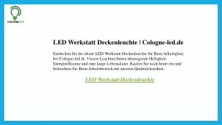 led werkstatt deckenleuchte cologne