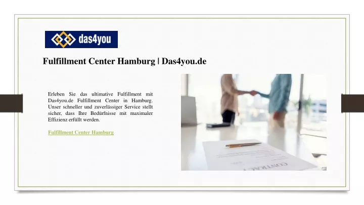 fulfillment center hamburg das4you de