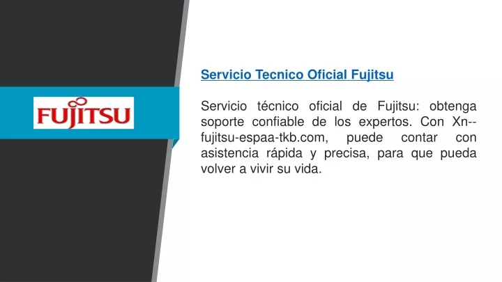 servicio tecnico oficial fujitsu servicio t cnico
