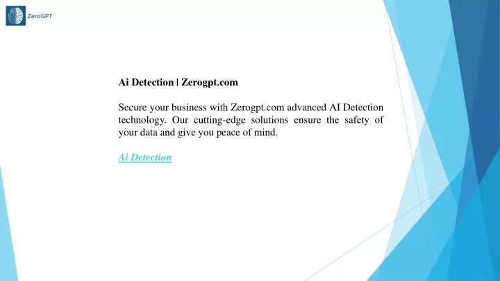 ai detection zerogpt com secure your business