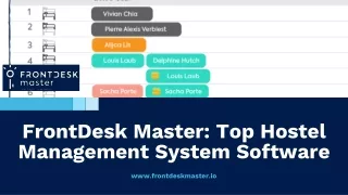 FrontDesk Master: Top Hostel Management System Software