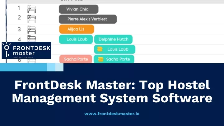 frontdesk master top hostel management system