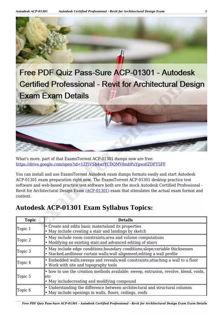 autodesk acp 01301