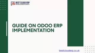 Odoo ERP Implementation: Guide on Process