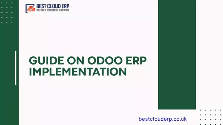 guide on odoo erp implementation