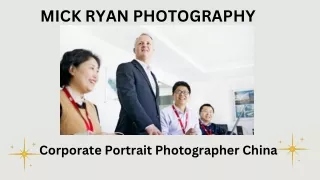 Corporate Portrait Photographer China