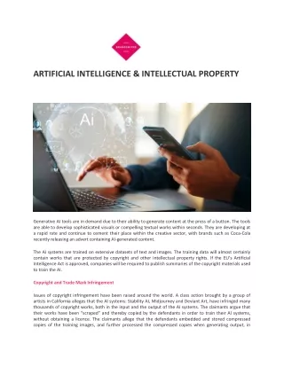 artificial intelligence intellectual property