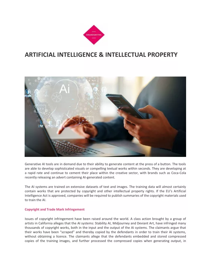 artificial intelligence intellectual property