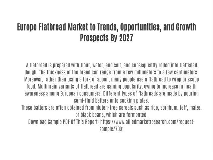 europe flatbread market to trends opportunities