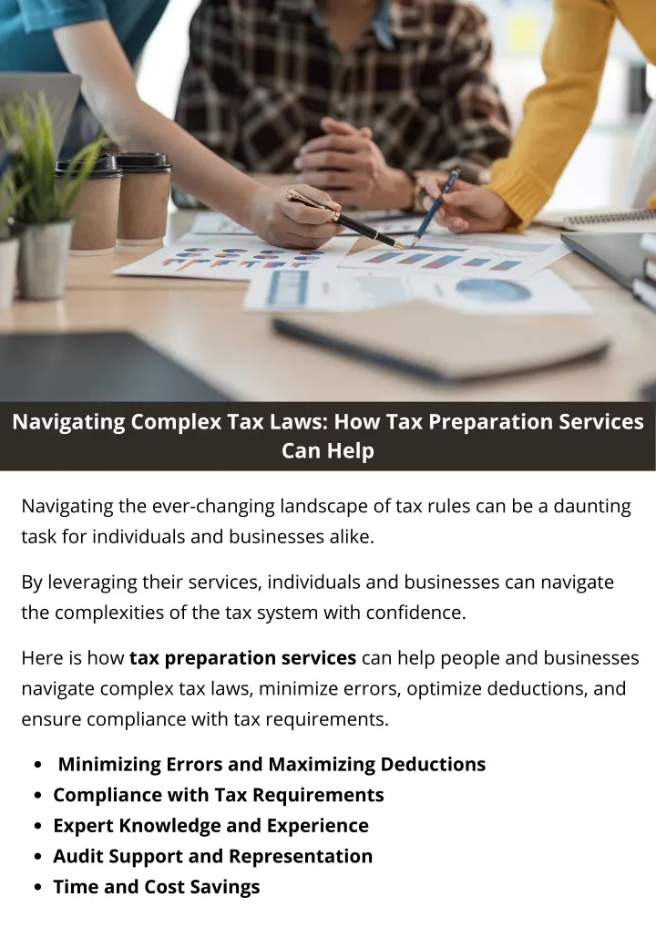 navigating complex tax laws how tax preparation
