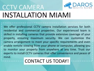 CCTV Camera Installation Miami
