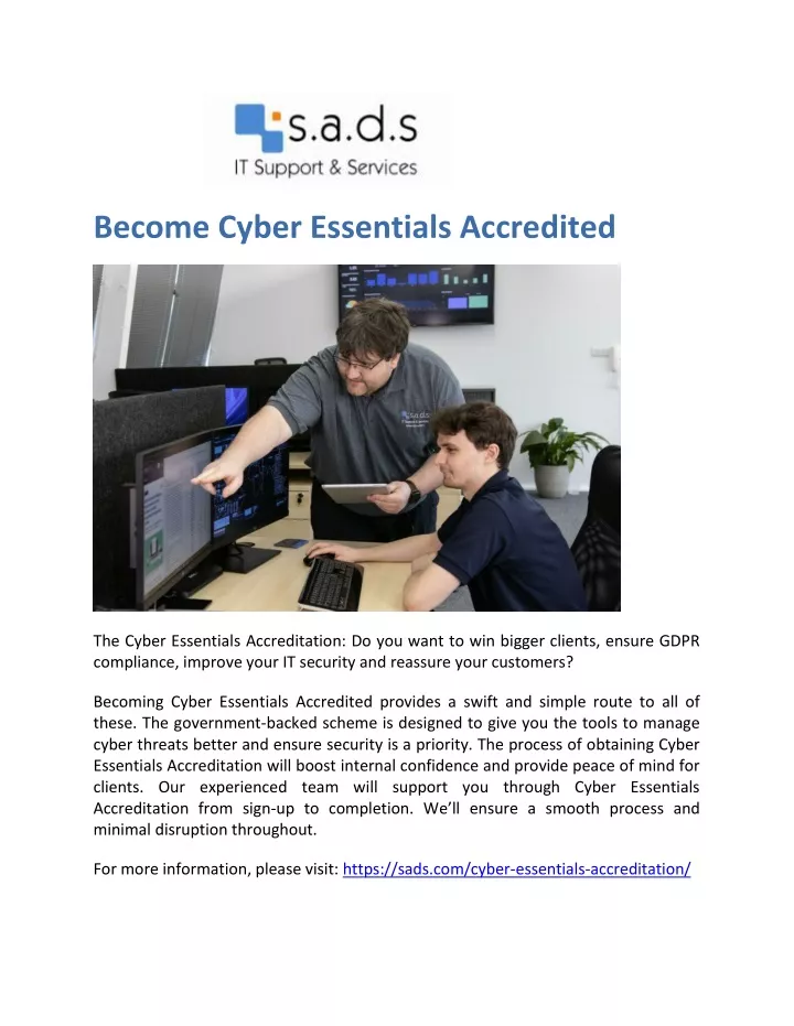 become cyber essentials accredited
