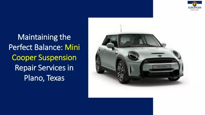 maintaining the perfect balance mini cooper