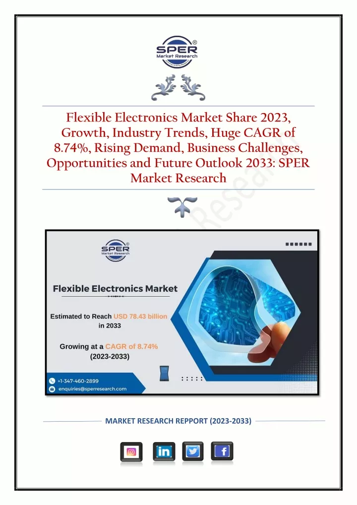 flexible electronics market share 2023 growth
