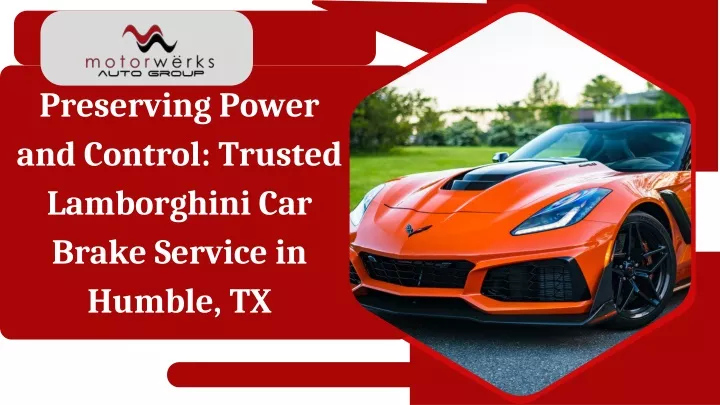 preserving power and control trusted lamborghini