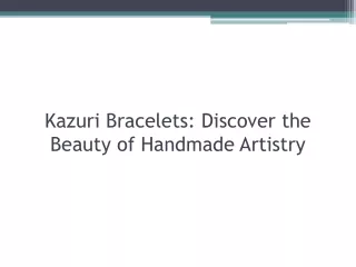 Kazuri Bracelets Discover the Beauty of Handmade Artistry