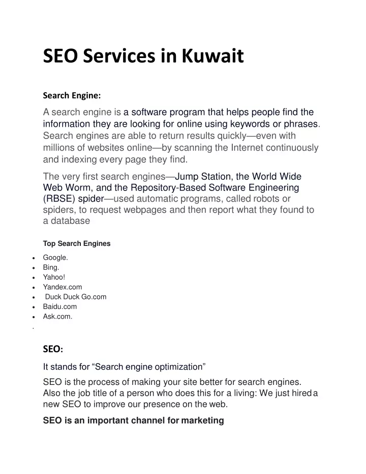 seo services in kuwait