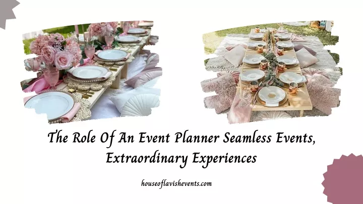 the role of an event planner seamless events