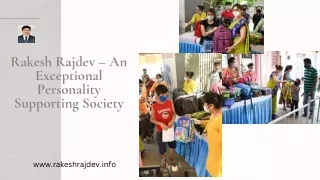 rakesh rajdev an exceptional personality