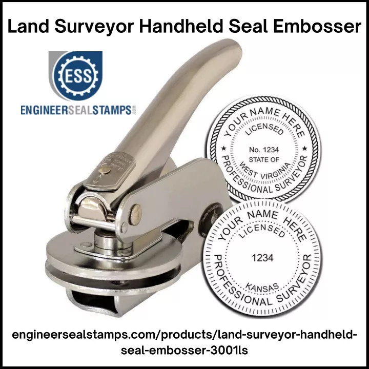 land surveyor handheld seal embosser