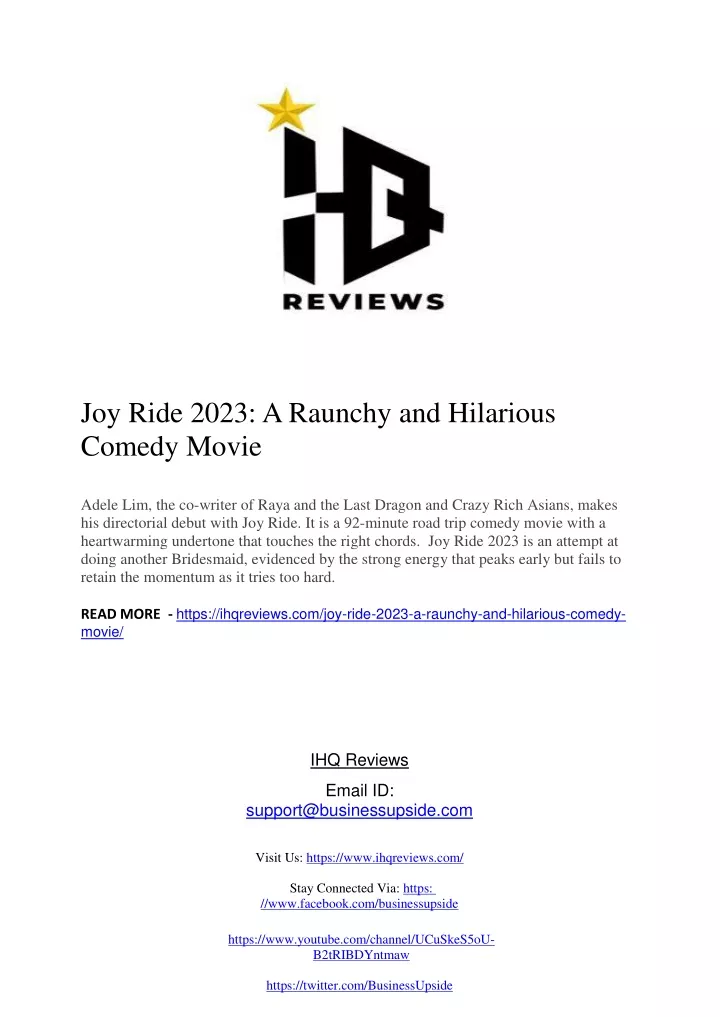 joy ride 2023 a raunchy and hilarious comedy