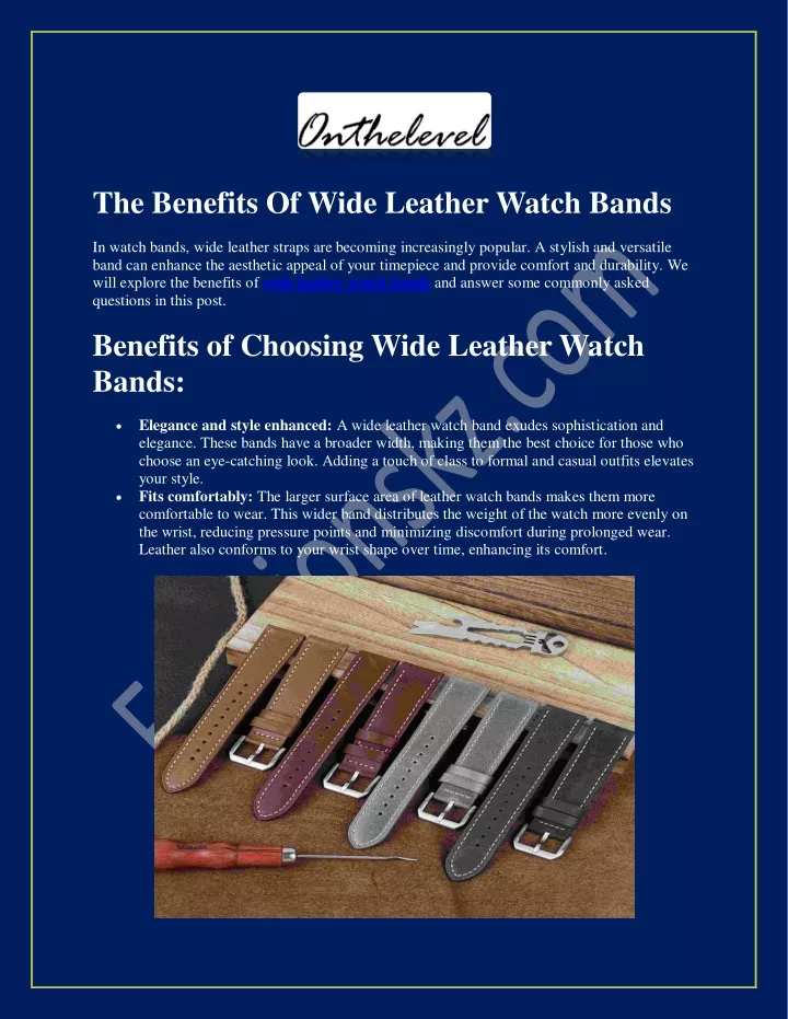 the benefits of wide leather watch bands