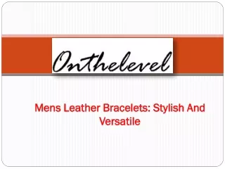 Mens Leather Bracelets Fashionskz.com