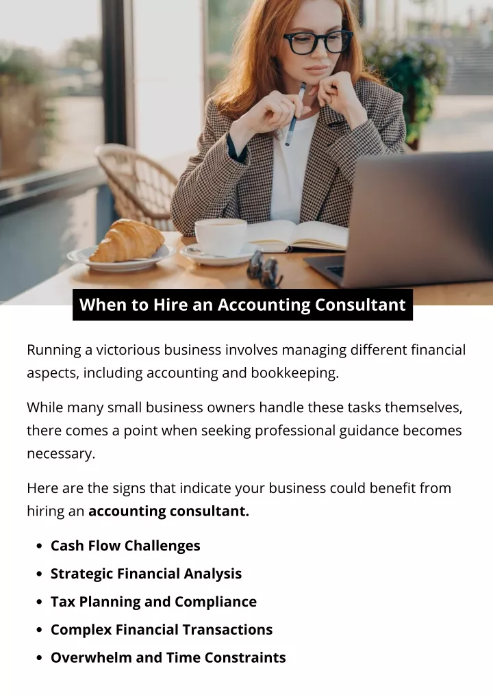 when to hire an accounting consultant