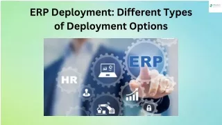 ERP Deployment: Different Types of Deployment Options