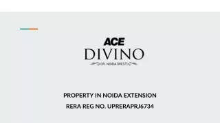 PROPERTY IN NOIDA EXTENSION - ACE DIVINO