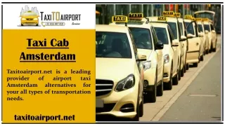 Taxi Cab Amsterdam