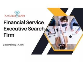 Financial Service Executive Search Firm
